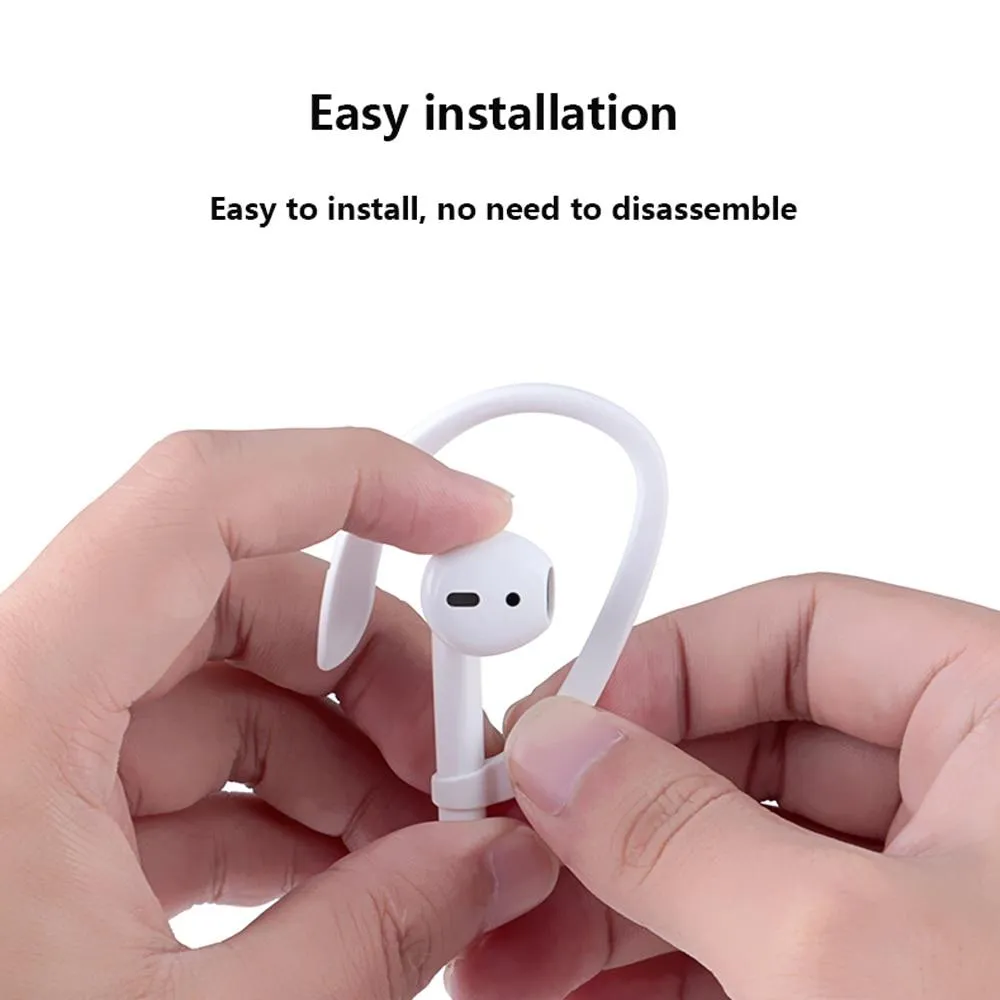1Pair Secure Fit Anti-Lost Earphone Hooks Holders