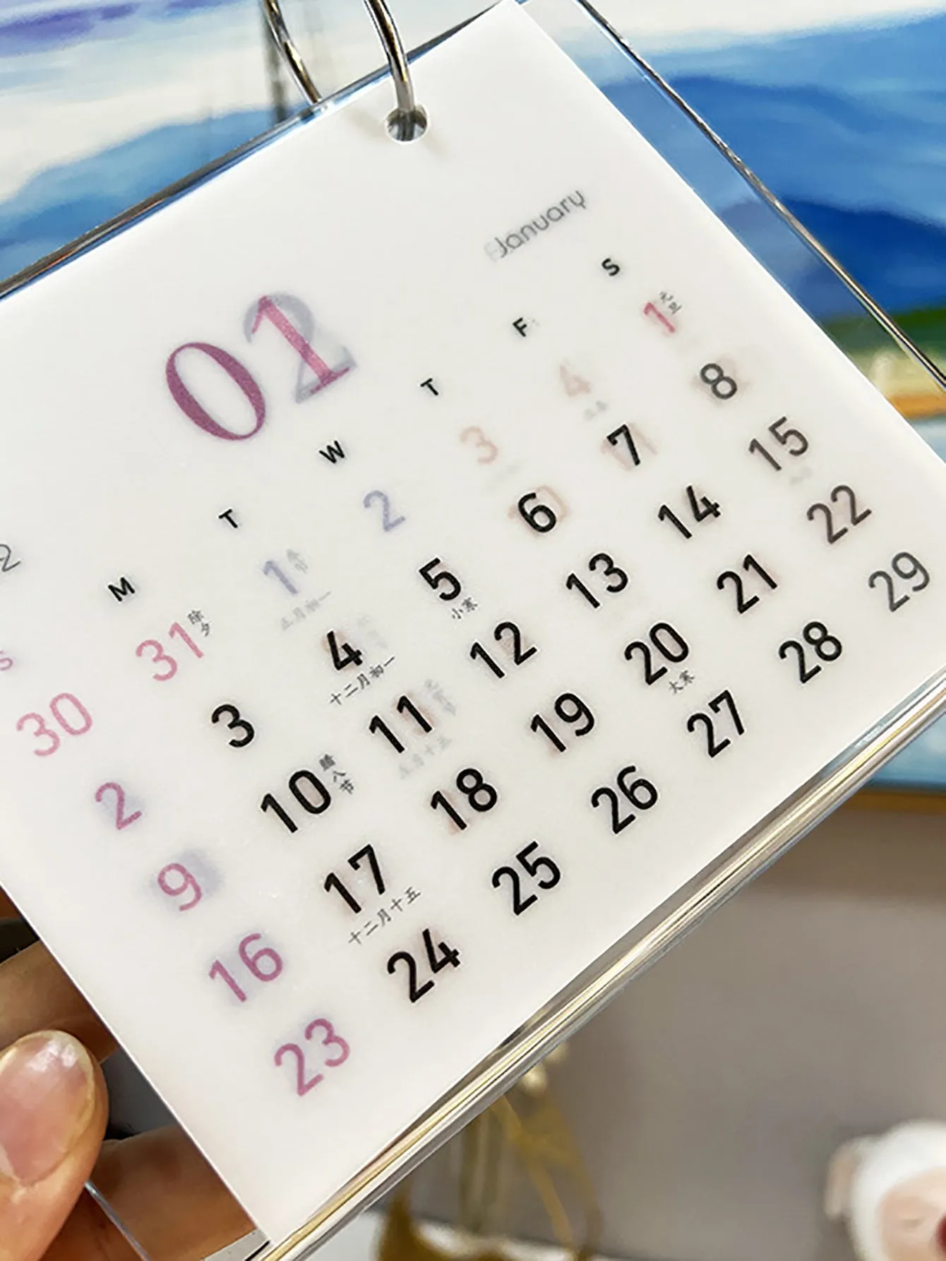 1pc Desk 2022 Calendar
