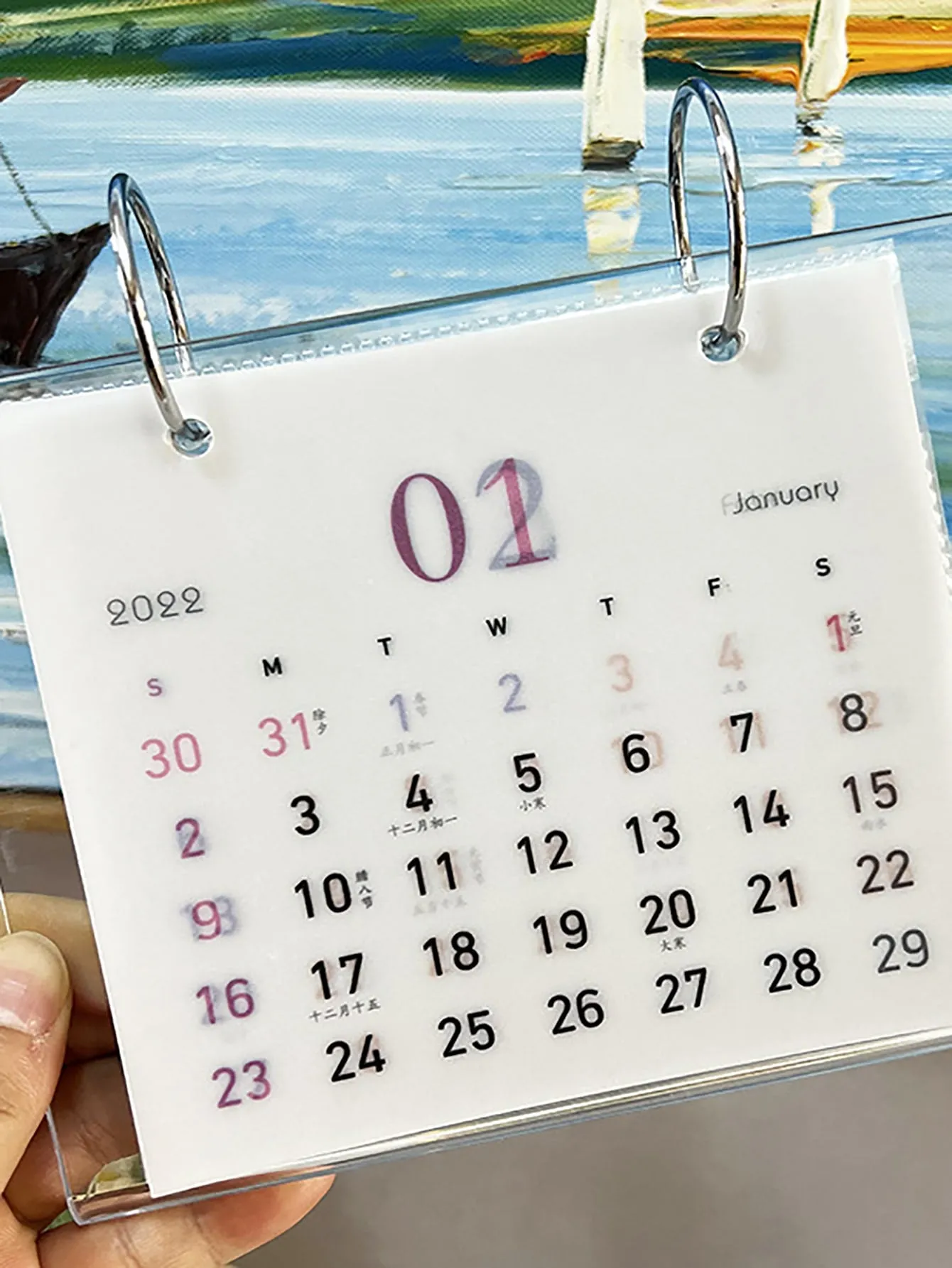1pc Desk 2022 Calendar