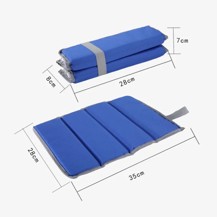 2 PCS Outdoor Waterproof and Moisture-proof Foldable Picnic Cushion(Blue)