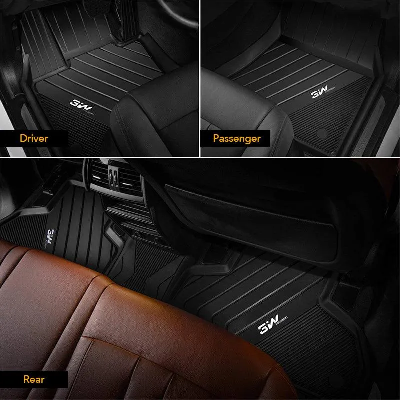 3W BMW X6 2020-2025 M/M50i/sDrive40i/xDrive40i G06  Custom Floor Mats TPE Material & All-Weather Protection
