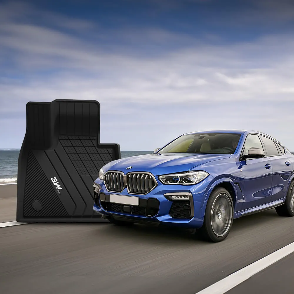 3W BMW X6 2020-2025 M/M50i/sDrive40i/xDrive40i G06  Custom Floor Mats TPE Material & All-Weather Protection