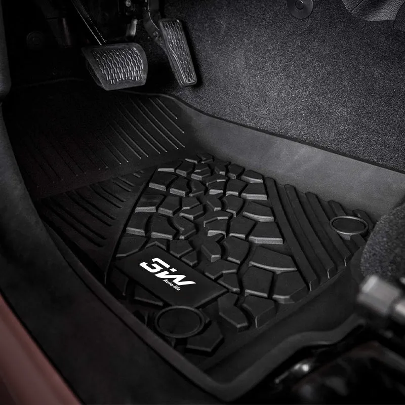3W Jeep Wrangler JL (Non JK or 4XE) 2018-2023 Custom Floor Mats / Trunk Mat TPE Material & All-Weather Protection