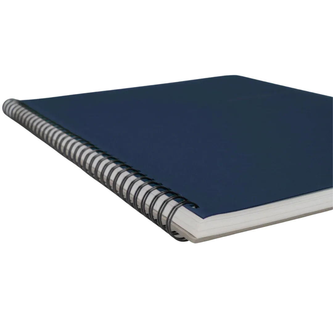 A4 Wiro Series-Ruled-Blue