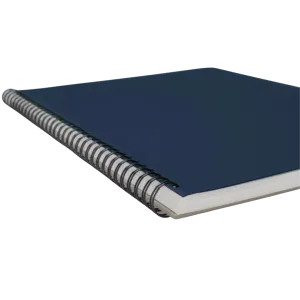 A4 Wiro Series-Ruled-Blue