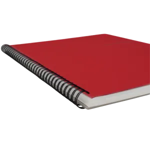 A4 Wiro Series-Ruled-Red