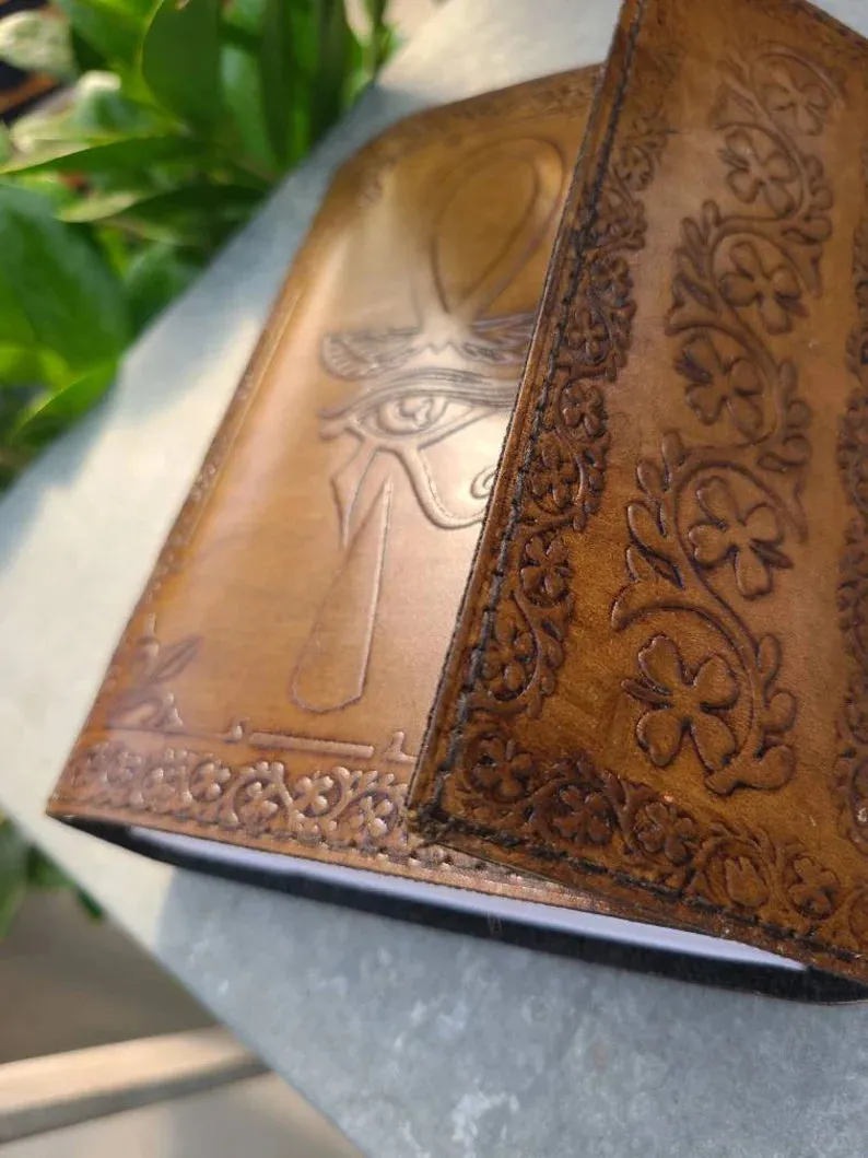 Ancient Egyptian Ankh Leather Journal