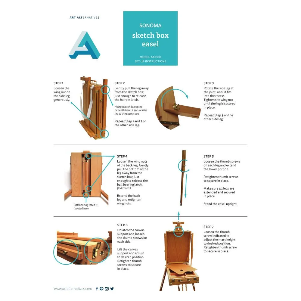 Art Alternatives Sonoma Sketch Box Easel (Ï)