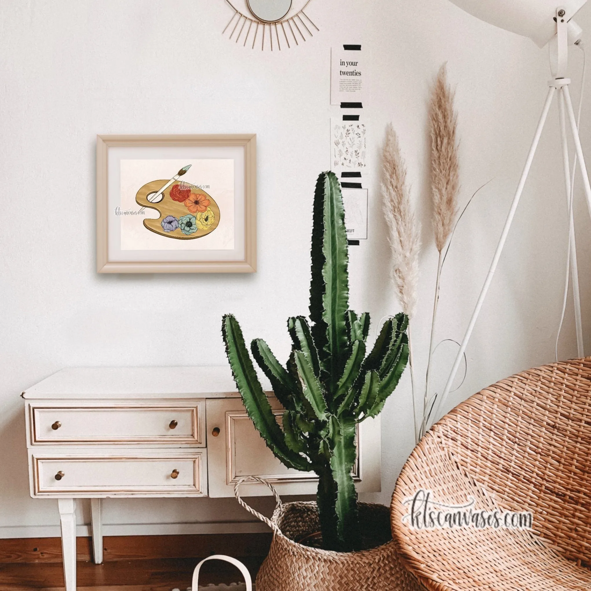Artist Florals Art Print