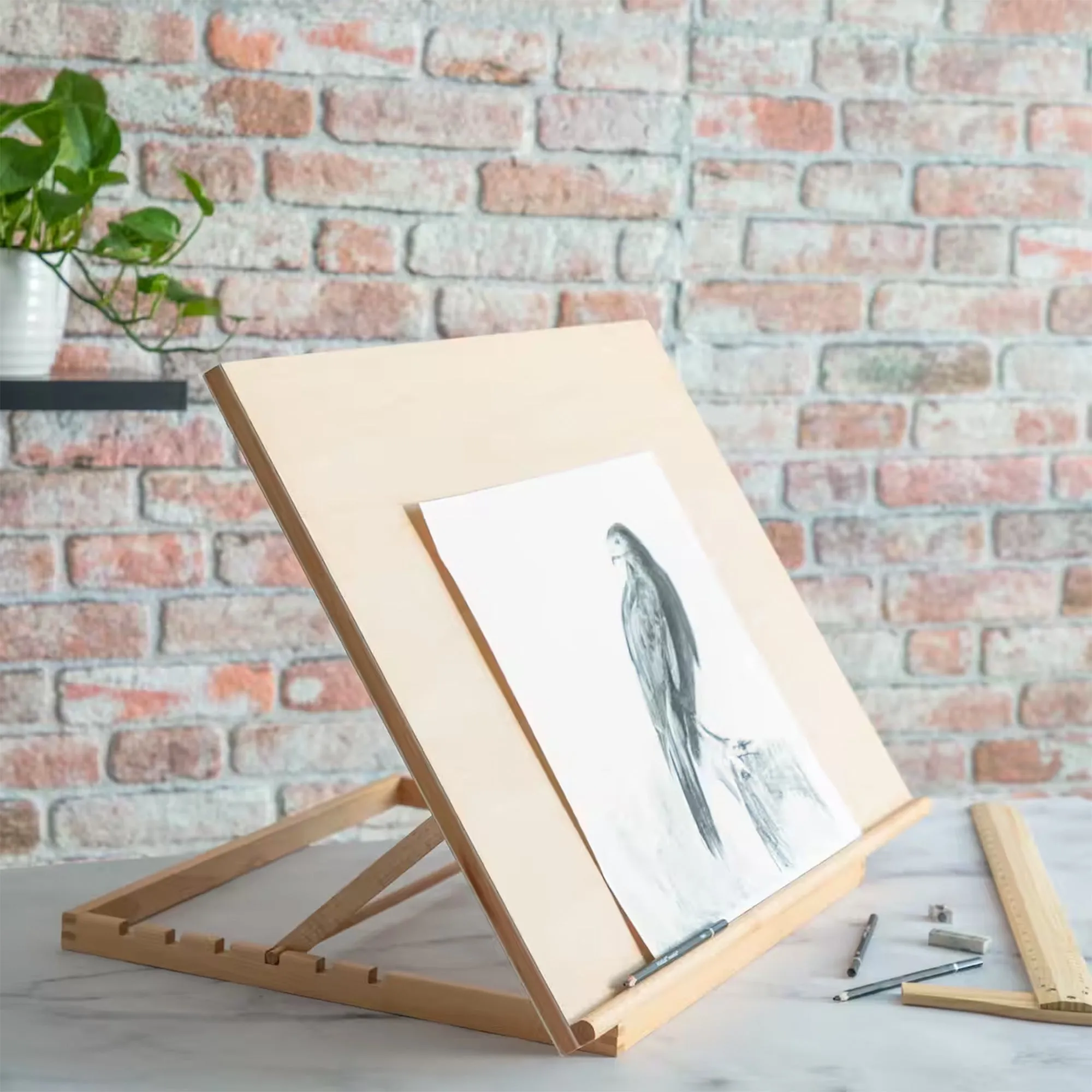 Artist's Loft Adjustable All Media Tabletop Easel w/T Square (2 Pk)(Open Box)