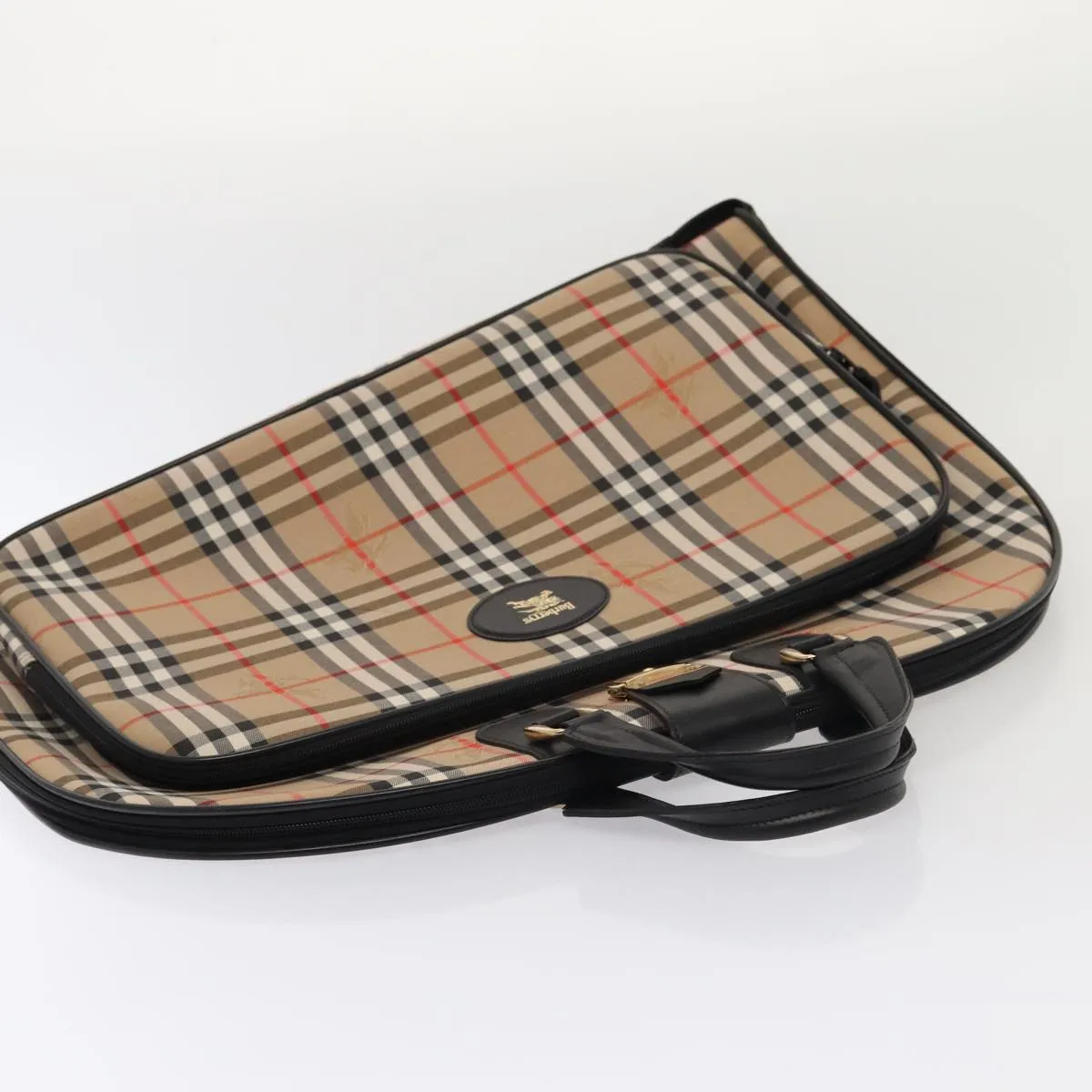 Burberry Nova Check Multicolour Canvas Travel Bag (Pre-Owned)