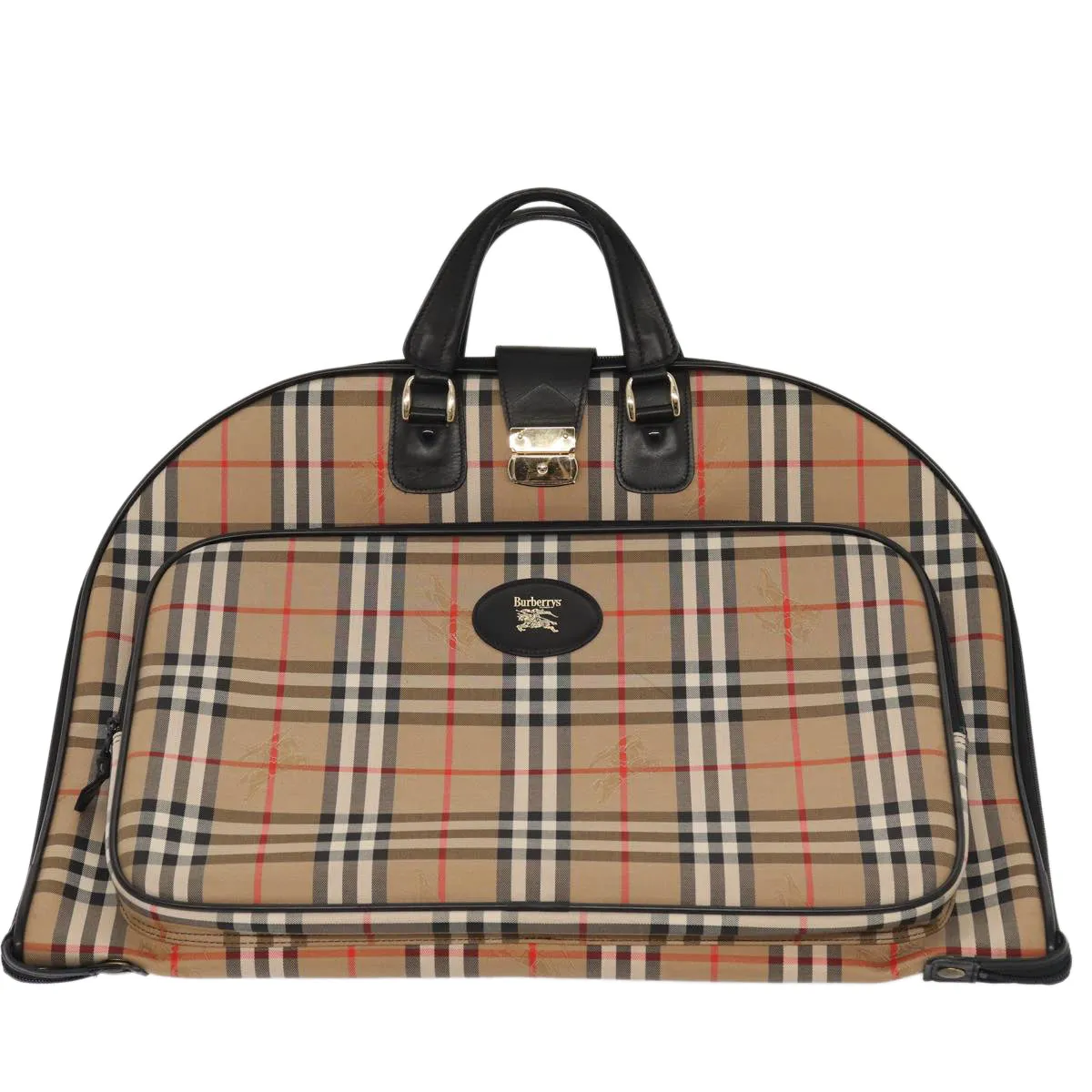 Burberry Nova Check Multicolour Canvas Travel Bag (Pre-Owned)