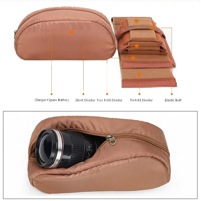 Canvas Camera Backpack for Canon Nikon Sony SLR Lens Tripod