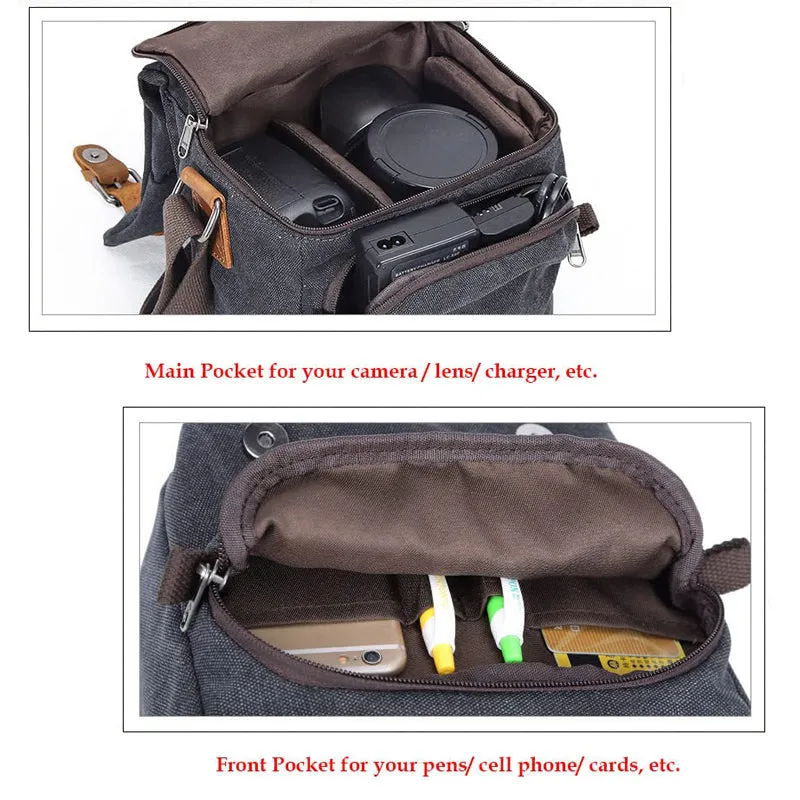 Canvas Crossbody EOS Camera Bag
