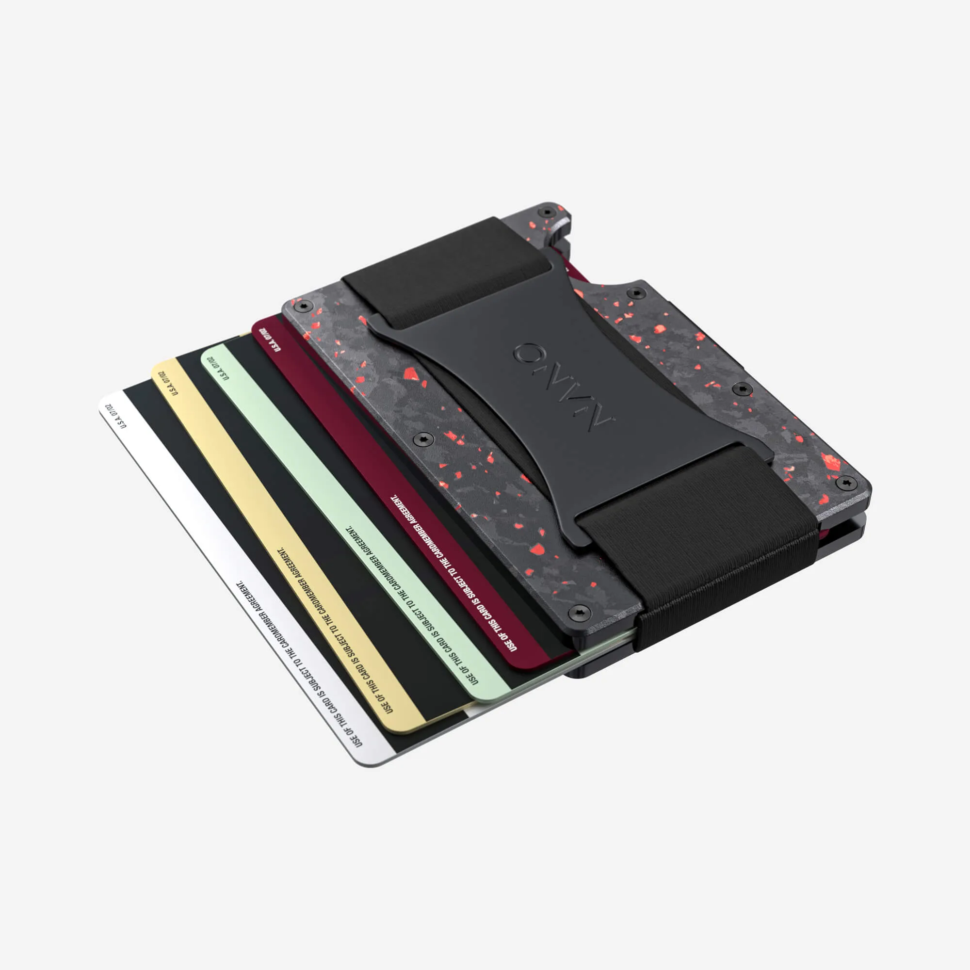 Cash Strap Wallet (Nero/Rosso)