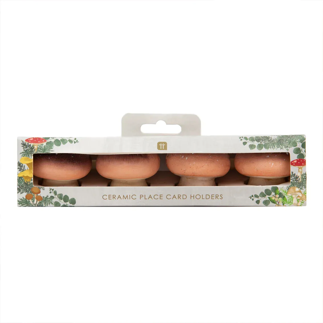 Ceramic Mushroom Place Card Holders (4 pack)
