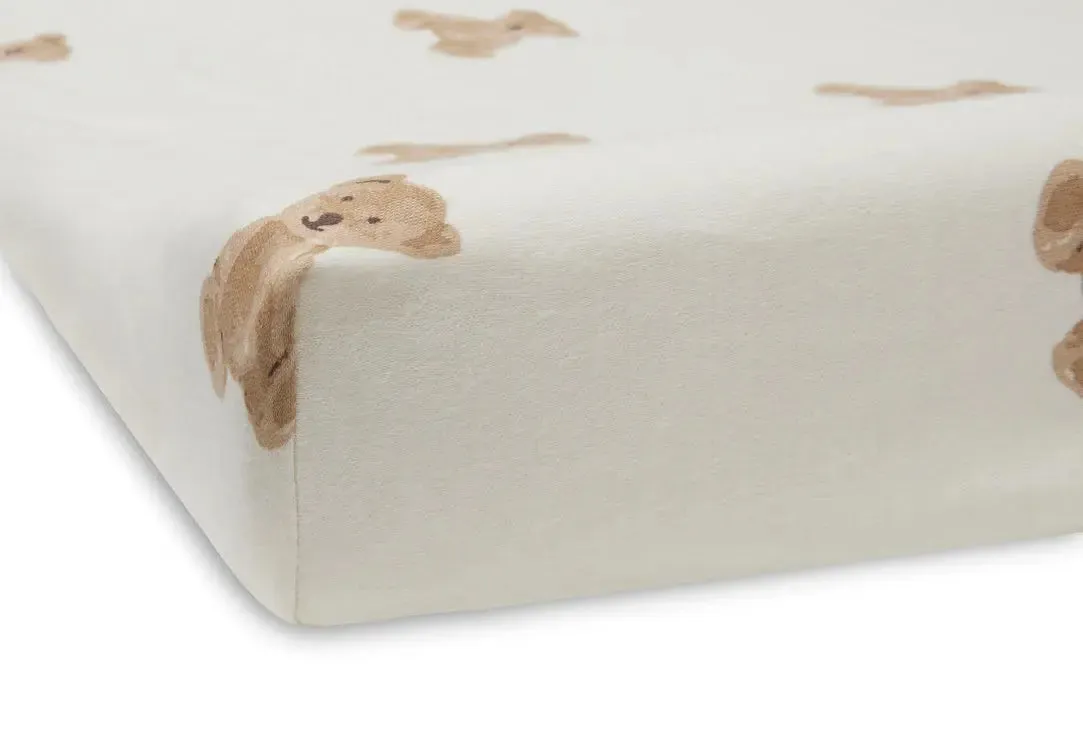 Changing Mat Cover Jersey- Teddy Bear