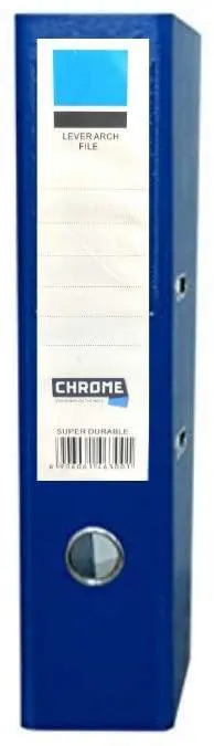 CHROME 3 INCHES ARCH LEVER FILE DOUBLE PVC-556
