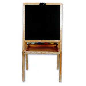 Classic 5-in-1 Multi-Functional Easel with Blackboard Feature - Ideal for Drawing and Learning