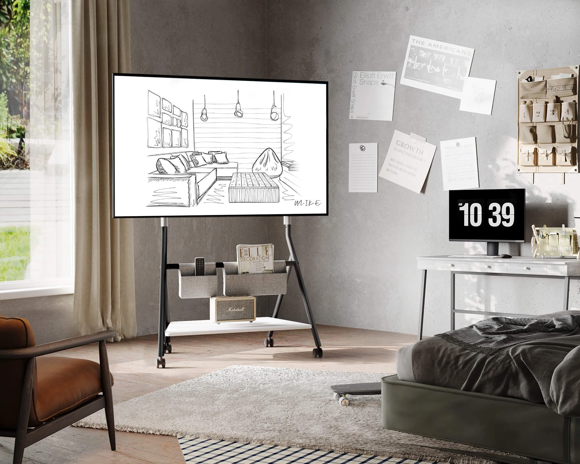 Collector TC78 Rolling TV Stand