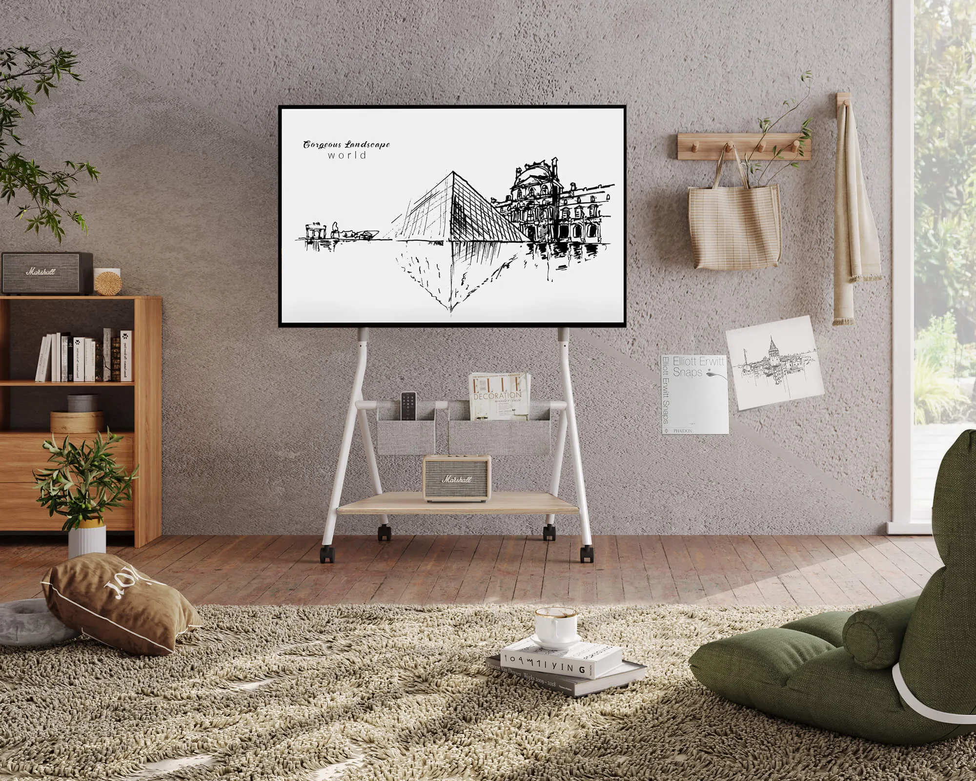 Collector TC78 Rolling TV Stand