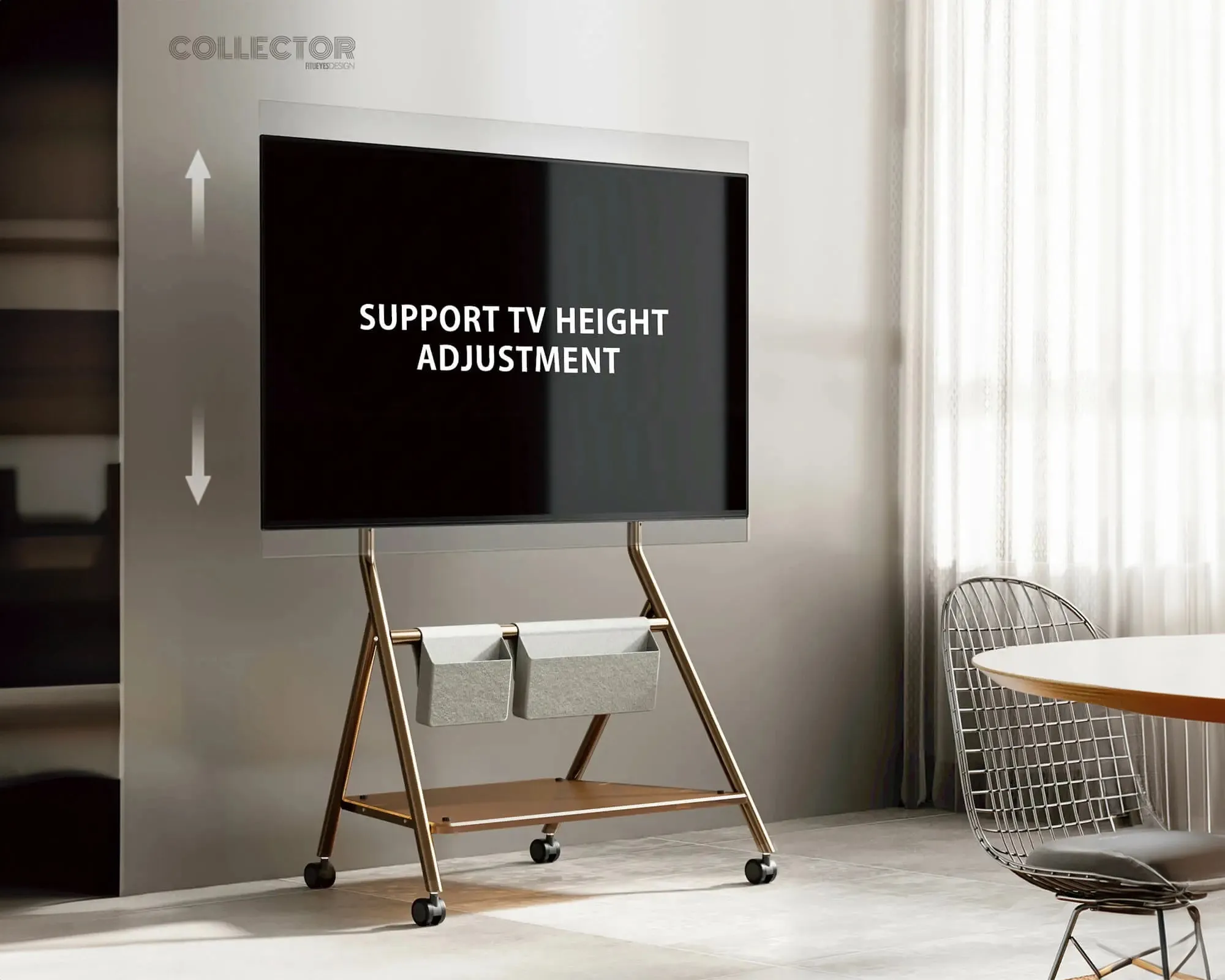 Collector TC78 Rolling TV Stand