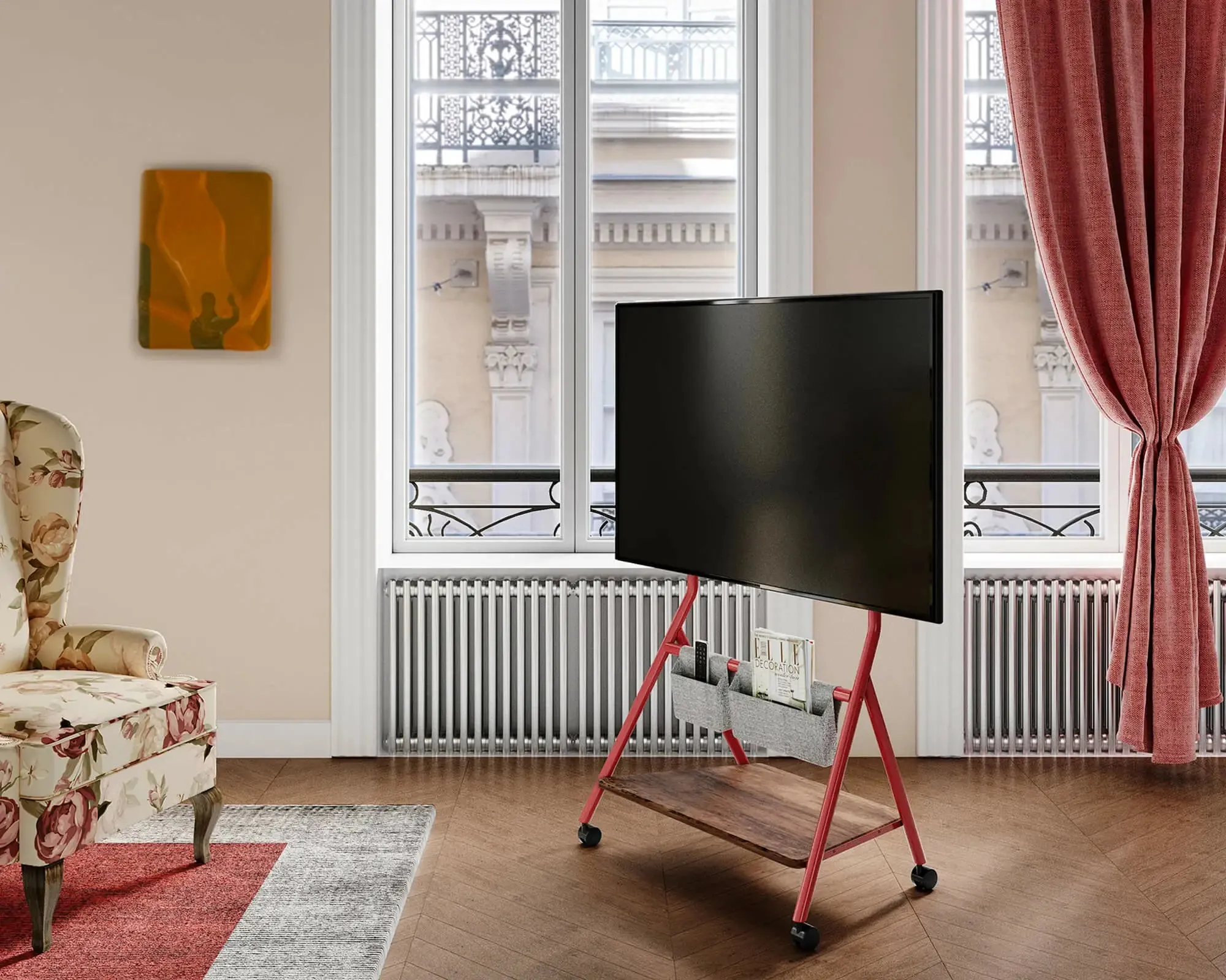 Collector TC78 Rolling TV Stand