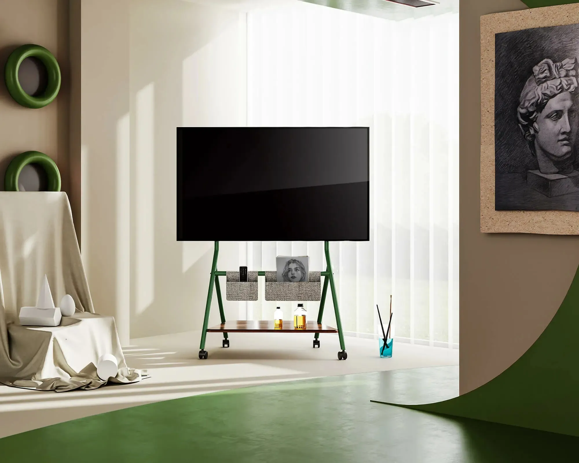 Collector TC78 Rolling TV Stand