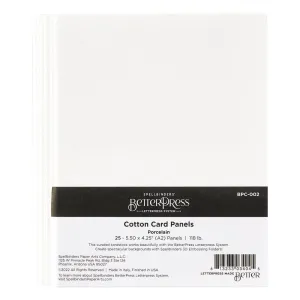 cotton card panels a2 paper by spellbinders betterpress