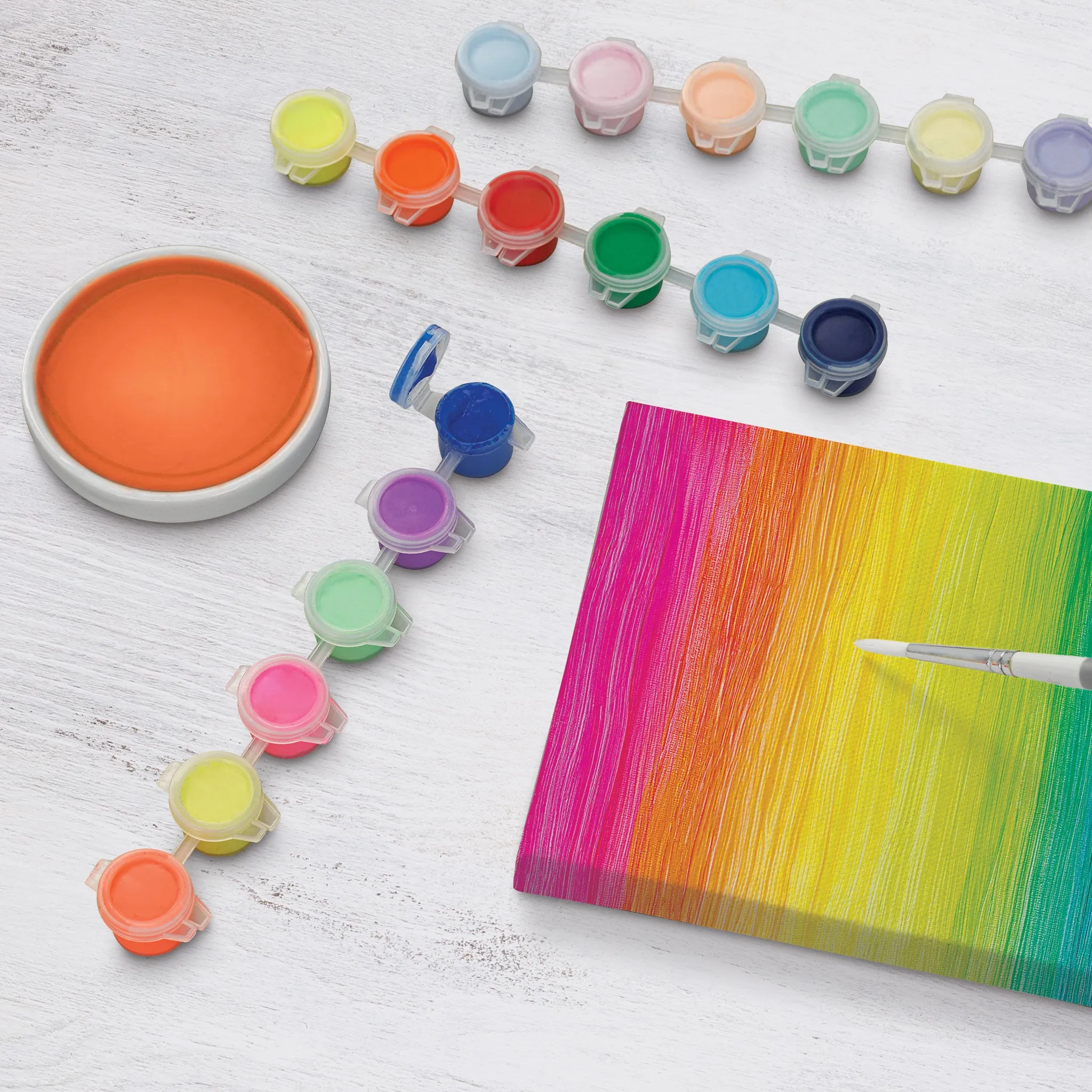 Craft Paint - Set of 6, Neon Colors