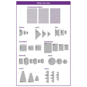 Crafter's Companion Templates And Embossing Folders Paper Pleating