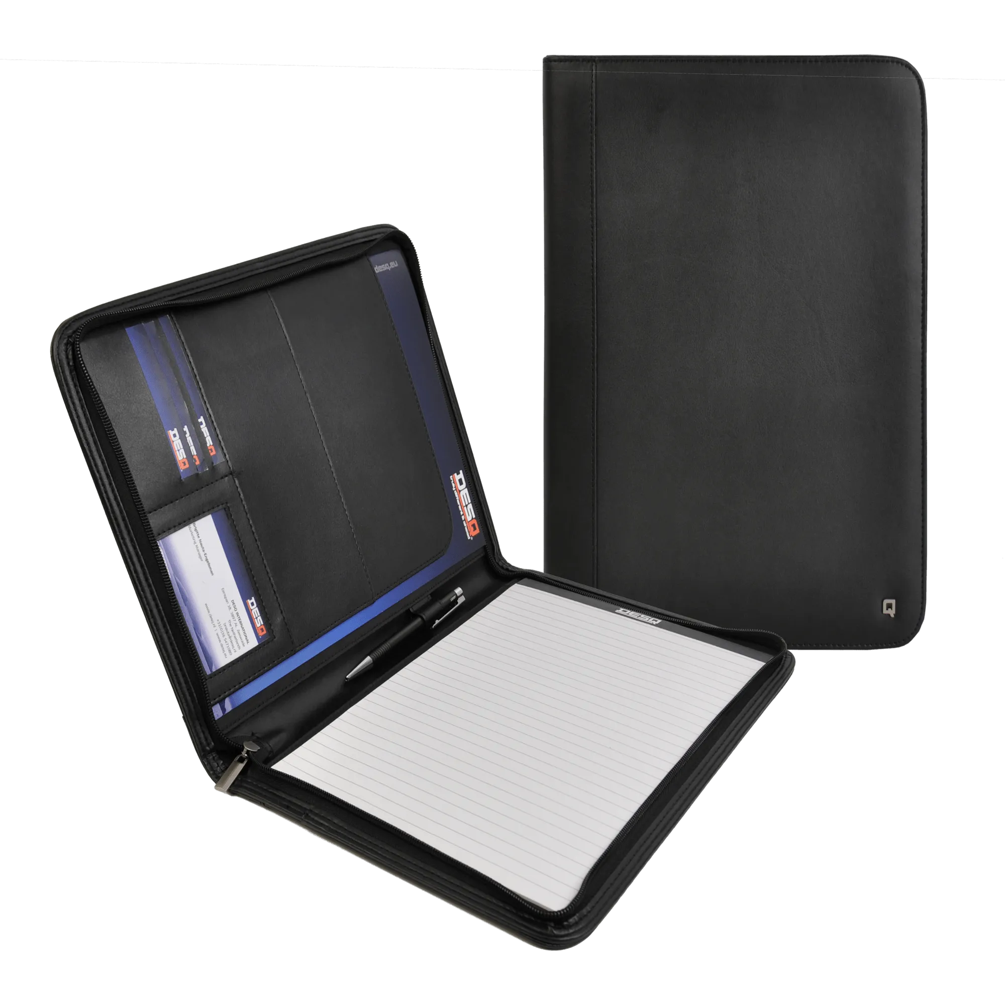 DesQ Zipped Conference Folder A4 with Notepad