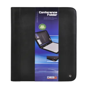 DesQ Zipped Conference Folder A4 with Notepad