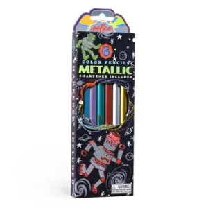 eeBoo Silver Robot Metallic Colored Pencils