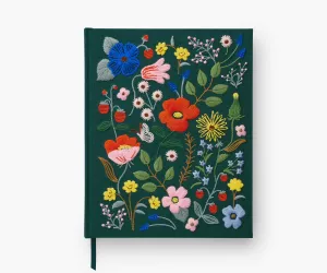 Embroidered Sketchbook - Strawberry Fields