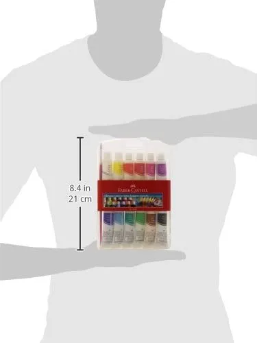 FABER-CASTELL Poster Colors 12Color 12ml Tubes Acrylic Case Hang-Sell