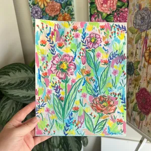 Floral Original Painted Watercolor Paper #17