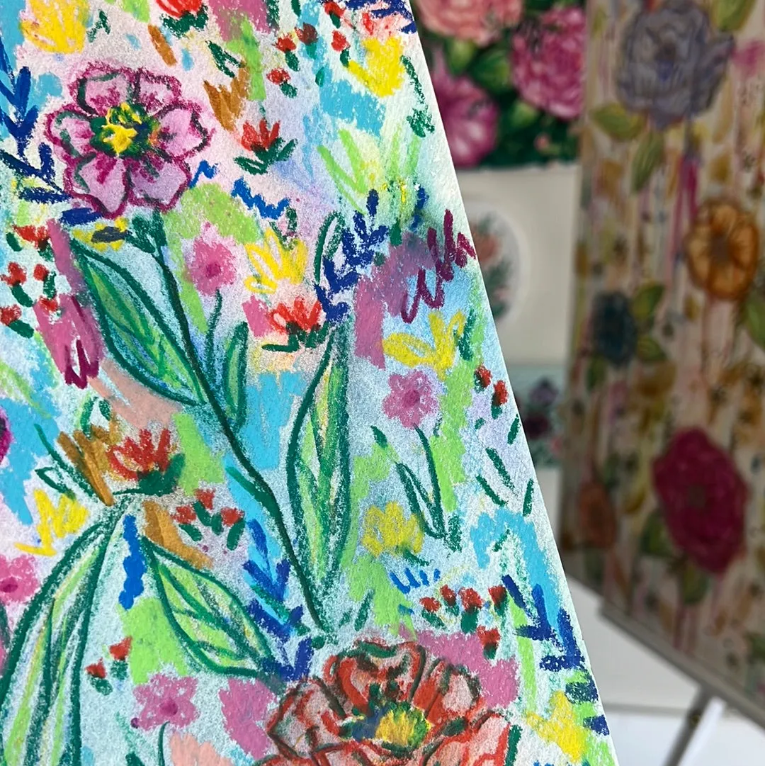 Floral Original Painted Watercolor Paper #17