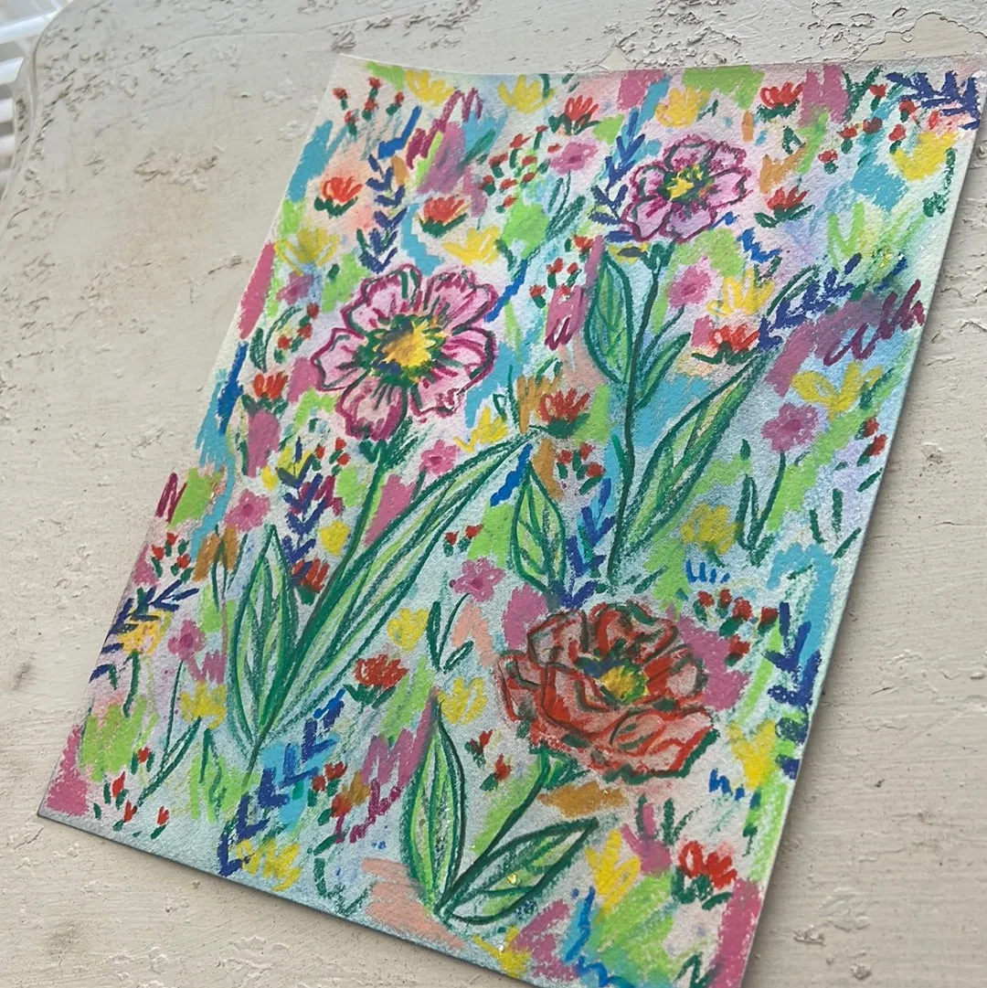 Floral Original Painted Watercolor Paper #17