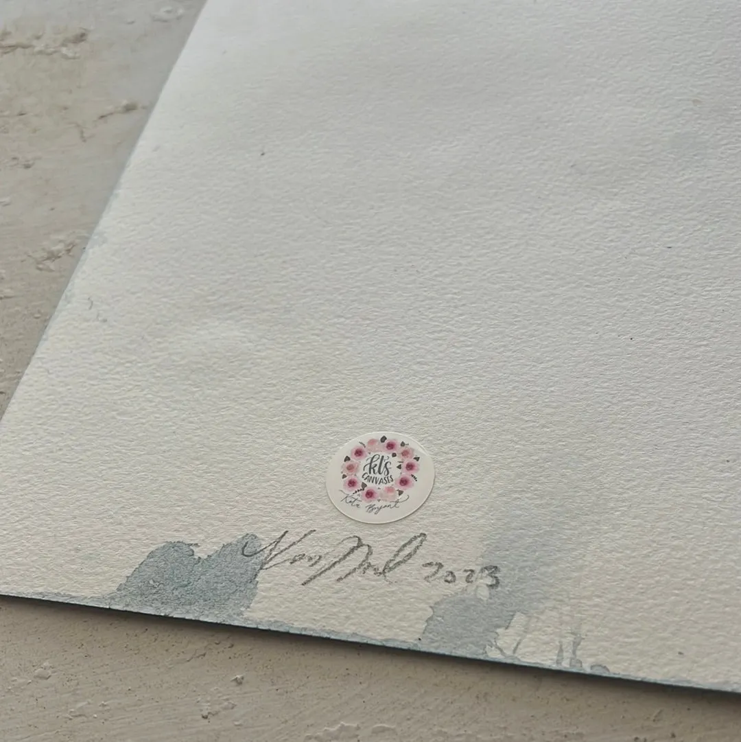 Floral Original Painted Watercolor Paper #17