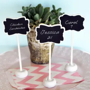 Framed Chalkboard Place Card Stands (pack of 50)