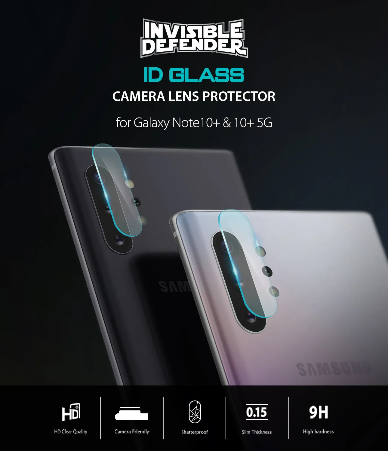 Galaxy Note 10 / 10 Plus Camera Protector | Invisible Defender Glass