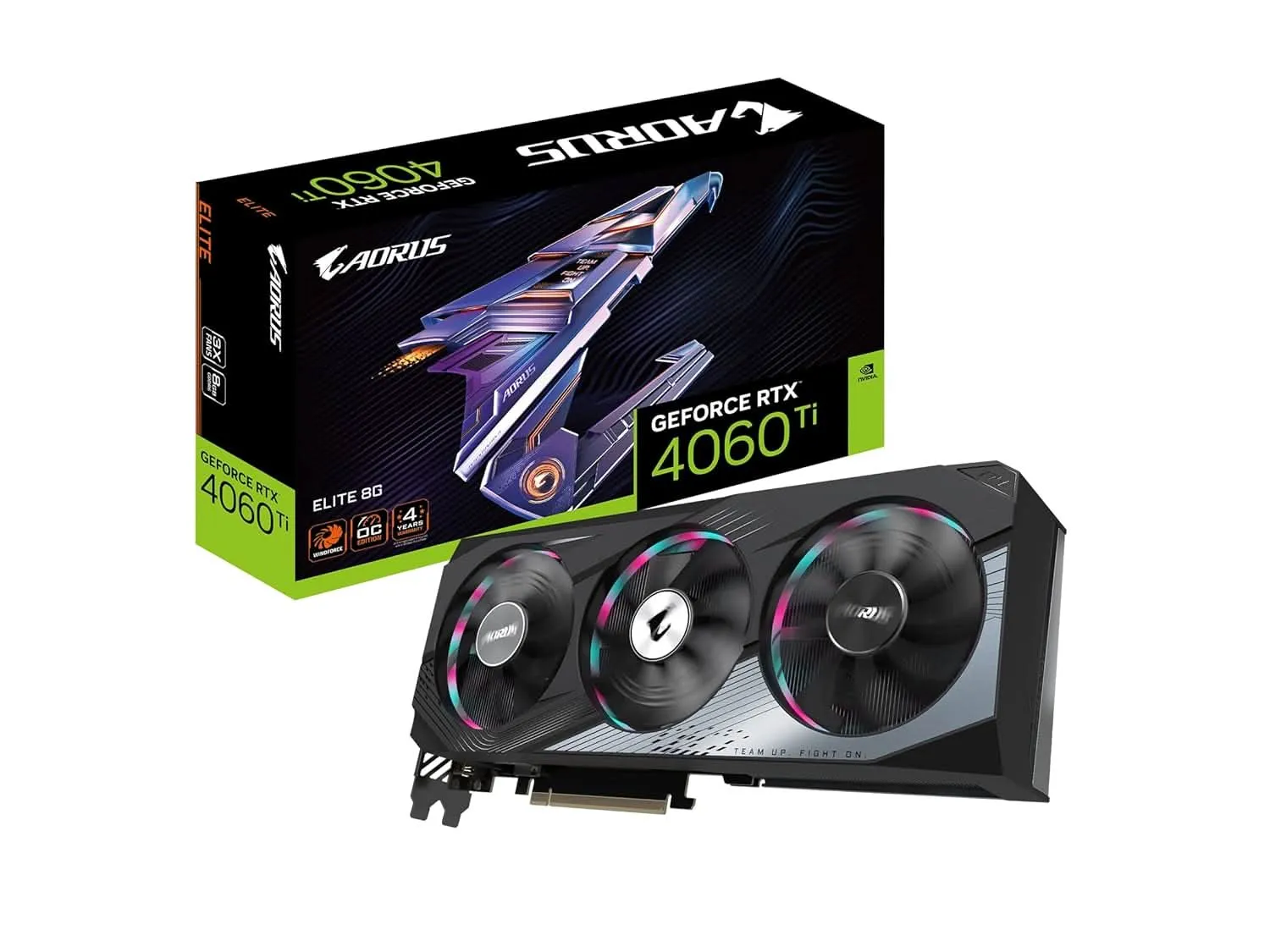 GIGABYTE GEFORCE RTX 4060 TI 8GB AORUS ELITE GRAPHIC CARD