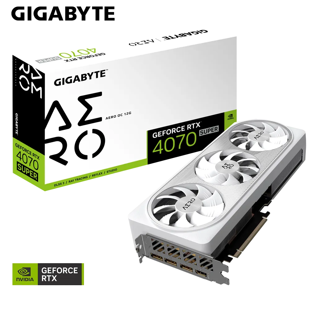 GIGABYTE GEFORCE RTX 4070 SUPER 12GB AERO OC GRAPHIC CARD
