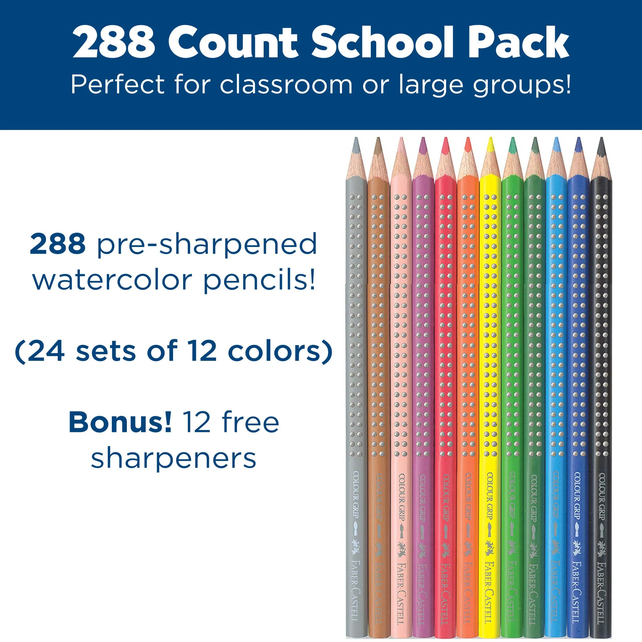 Grip Watercolor EcoPencil School Pack - #900009
