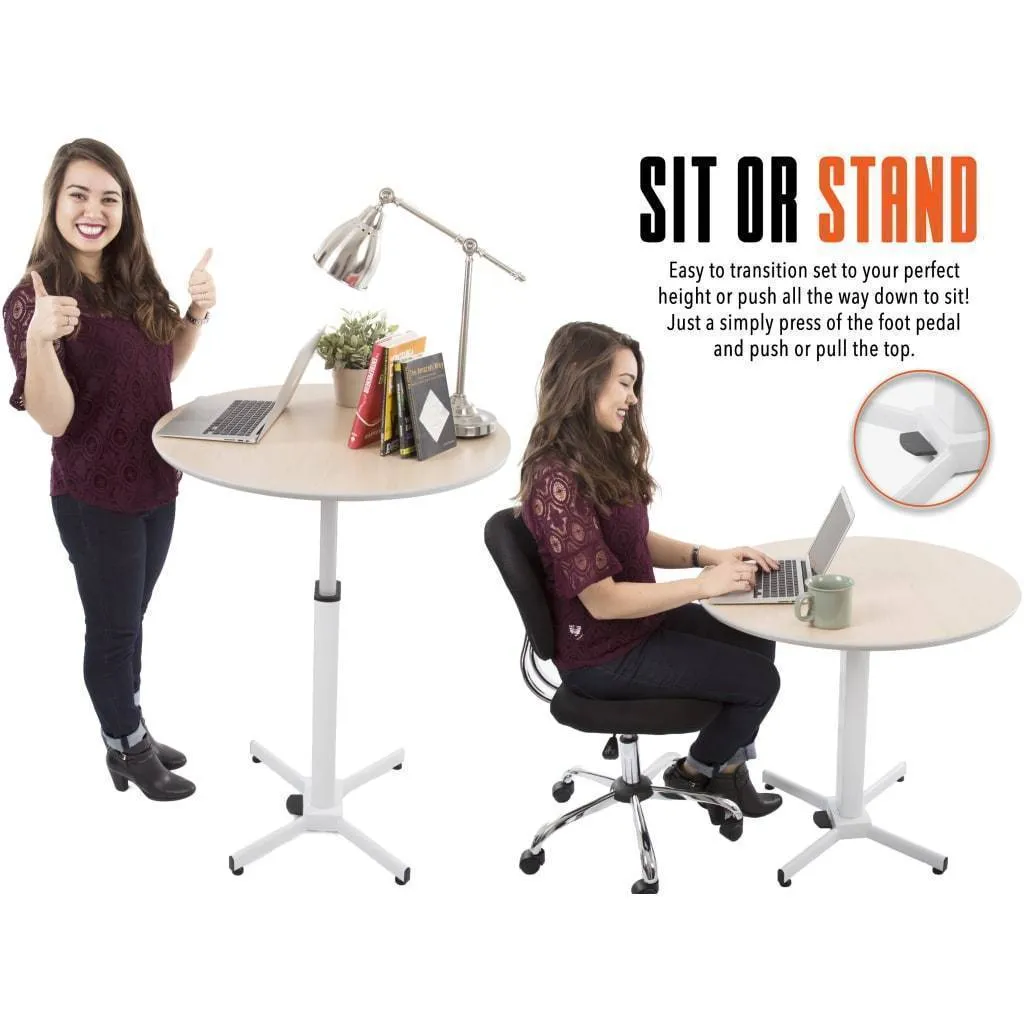 Height Adjustable Round Table
