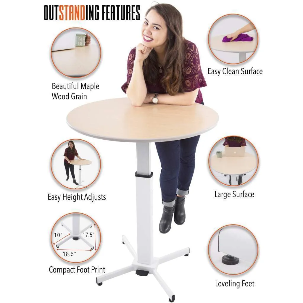 Height Adjustable Round Table