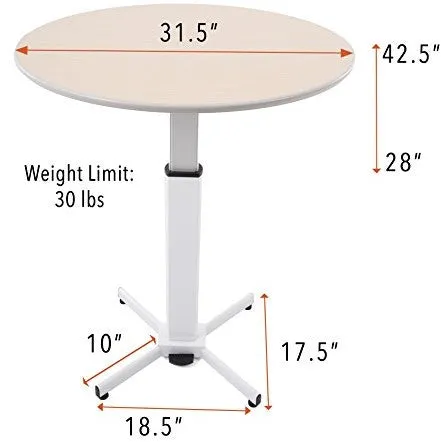 Height Adjustable Round Table