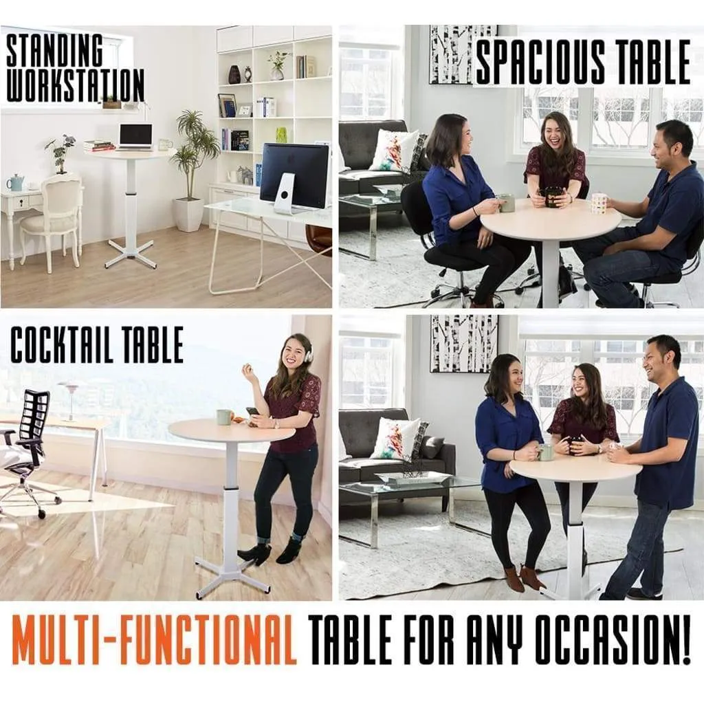 Height Adjustable Round Table