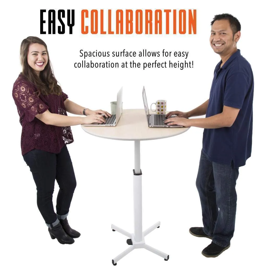 Height Adjustable Round Table